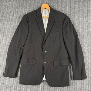 J.Ferrar Blazer Mens‎ 38R Black Two Button Jacket Career Business Casual